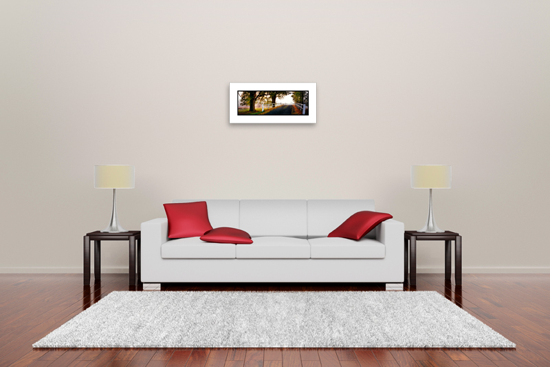 24 inch print size comparison in a room