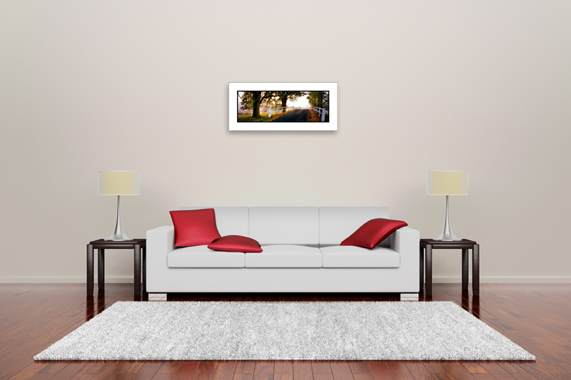 30 inch print size comparison in a room