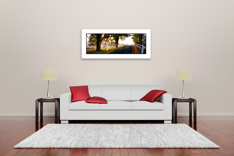 48 inch print size comparison in a room